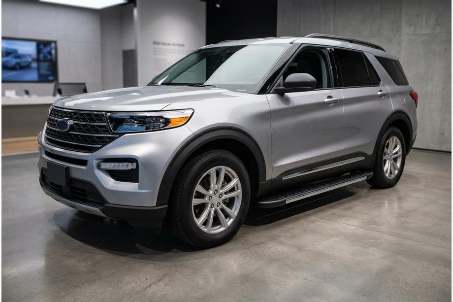 Ford Explorer 2019- Progi Boczné Duru (2 szt., Aluminium) Image