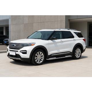 Progi Boczné Tayga V2 (2 szt., Aluminium) Ford Explorer 2019- zdjęcia 1