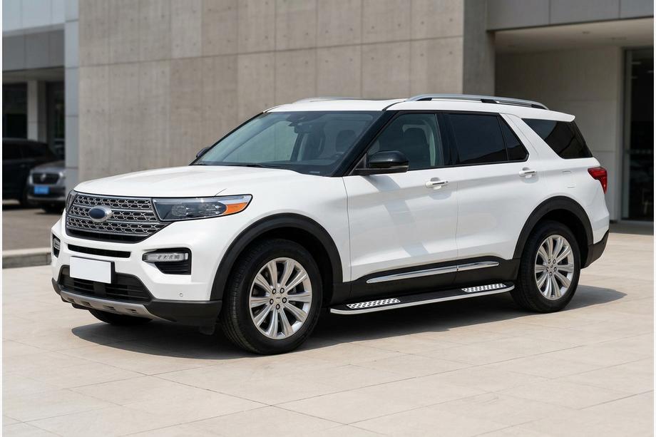 Ford Explorer 2019- Progi Boczné Tayga V2 (2 szt., Aluminium) Image