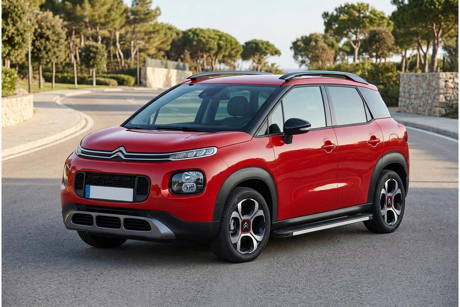 Citroen C-3 Aircross 2017-2024 Progi Boczné Maya V1 (2 szt., Aluminium) Zdjęcia 1