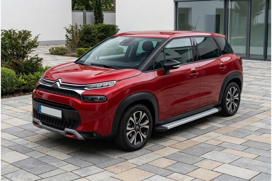 Citroen C-3 Aircross 2017-2024 Progi Boczne Maya V2 (2 szt., Aluminium) Zdjęcia 1