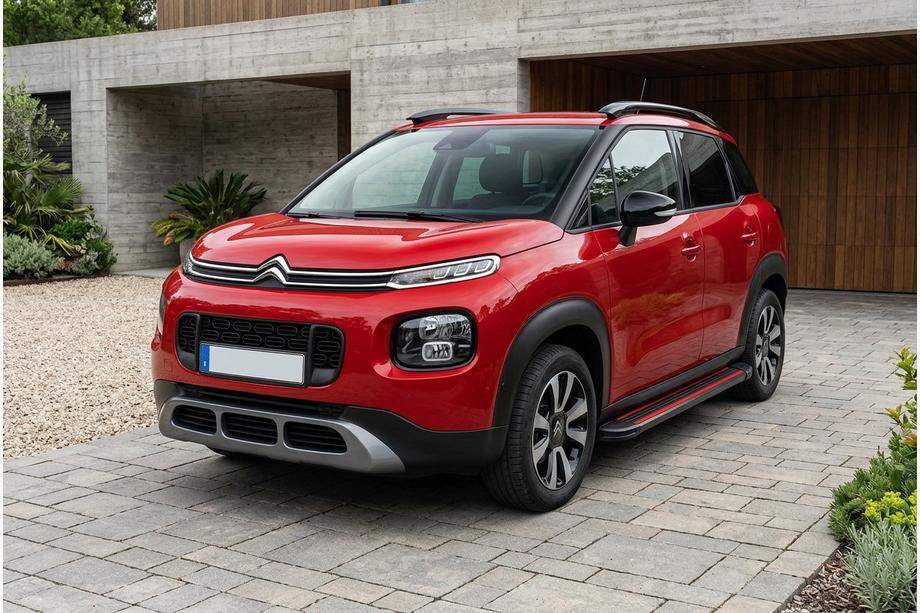 Citroen C-3 Aircross 2017-2024 Progi Boczné Maya Red (2 szt., Aluminium) Zdjęcia 1