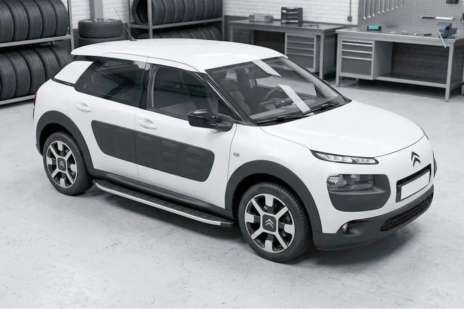 Citroen Cactus 2014-2020 Progi Boczné Fullmond (2 szt., Aluminium) Image