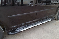 Volkswagen Caddy 2020- Progi boczne Allmond Grey (2 szt., aluminium) zdjęcia 1