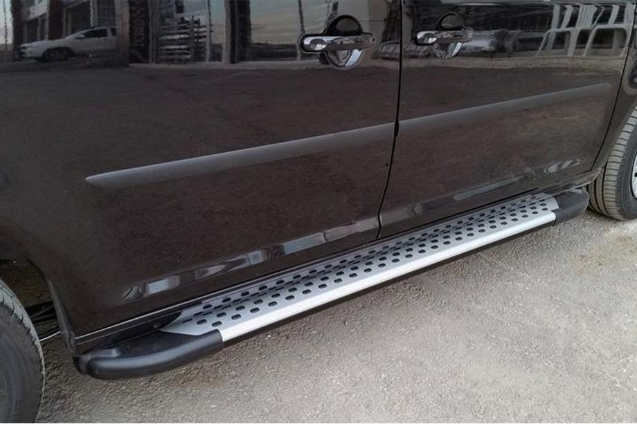 Volkswagen Caddy 2020- Progi boczne Allmond Grey (2 szt., aluminium) Image