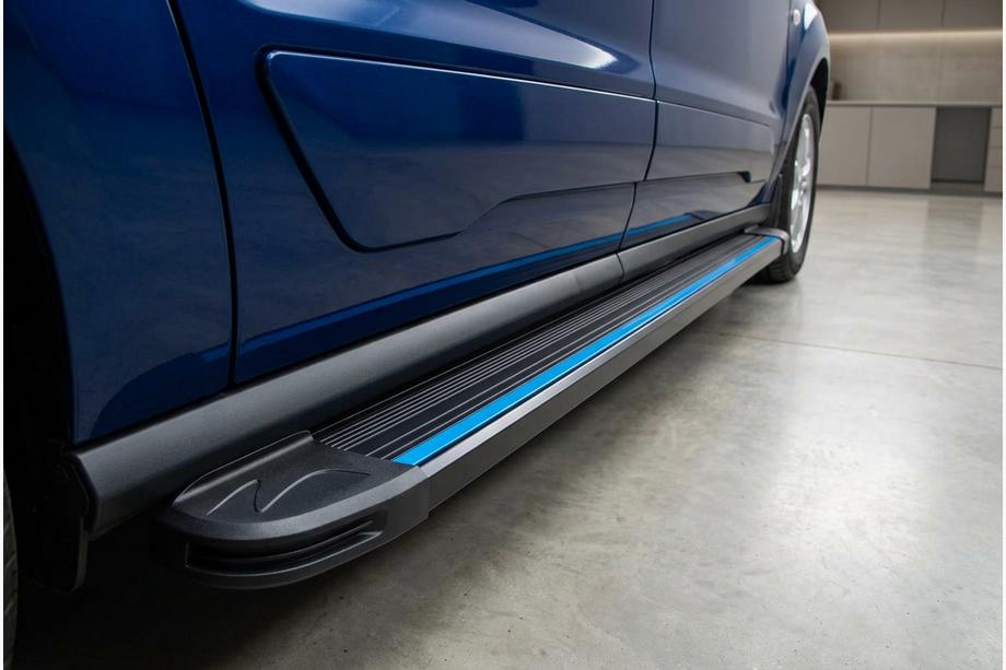 Volkswagen Caddy 2020- Progi Boczné Maya Blue (2 szt., Aluminium) Image