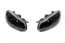 Volkswagen Golf 6 2008-2014 Reflektory Przednie Black (2 szt, LED) zdjęcia 1