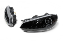 Volkswagen Golf 6 2008-2014 Reflektory Przednie Black (2 szt, LED) zdjęcia 2