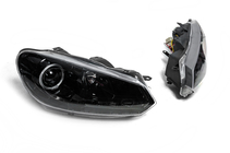 Volkswagen Golf 6 2008-2014 Reflektory Przednie Black (2 szt, LED) zdjęcia 3