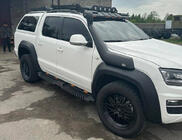 Volkswagen Amarok 2010-2022 Progi boczne Dakar V2 z LED (2 szt, metal) zdjęcia 8