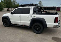 Volkswagen Amarok 2010-2022 Progi boczne Dakar V2 z LED (2 szt, metal) zdjęcia 9