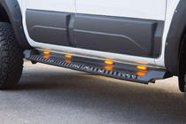 Volkswagen Amarok 2010-2022 Progi boczne Dakar V1 z LED (2 szt, metal) zdjęcia 2