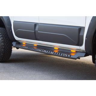 Progi boczne Dakar V1 z LED (2 szt, metal) Toyota Hilux 2015- zdjęcia 1