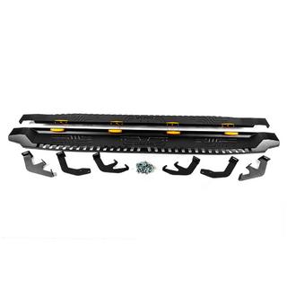 Progi boczne Dakar V1 z LED (2 szt, metal) Toyota Hilux 2015- zdjęcia 3