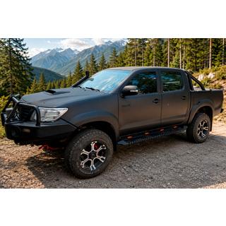 Progi Boczne Dakar Czarne V1 z Oswietleniem (2 szt, Metal) Toyota Hilux 2006-2015 zdjęcia 1