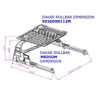 Rollbar z koszem Dakar (bez rolet) Nissan Navara/NP300 2016- zdjęcia 3