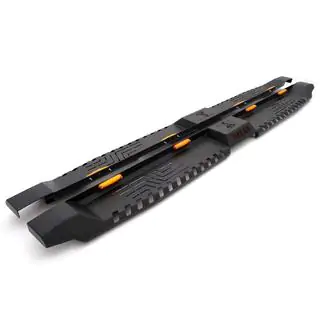 Progi boczne Dakar V2 z LED (2 szt, metal) zdjęcia 1