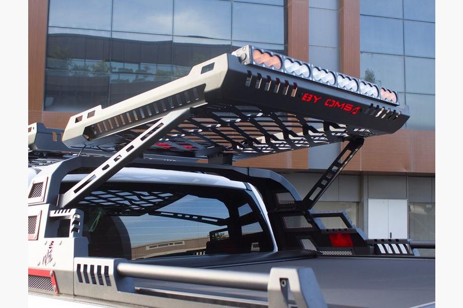 Mitsubishi L200 2006-2015 Kosz dachowy na Rollbar Dakar (100x100cm) Zdjęcia 10