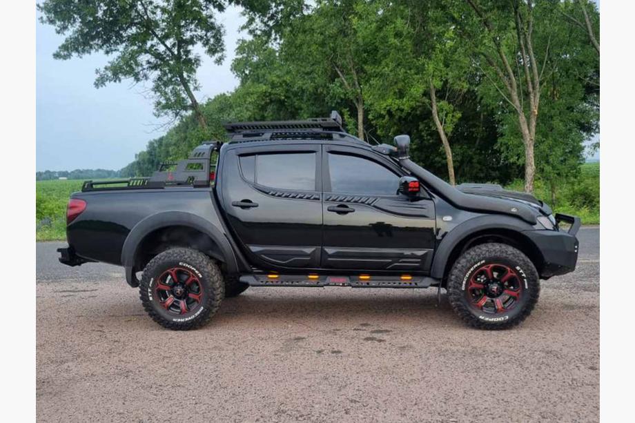 Mitsubishi L200 2006-2015 Kosz dachowy na Rollbar Dakar (100x100cm) Zdjęcia 15