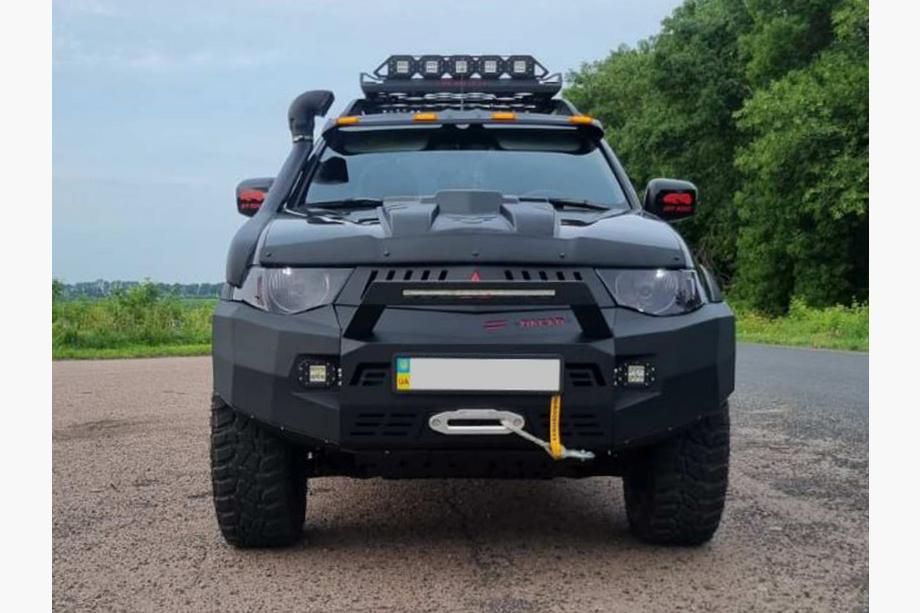 Mitsubishi L200 2006-2015 Kosz dachowy na Rollbar Dakar (100x100cm) Zdjęcia 13