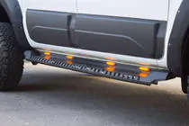Mercedes X class 2017-2020 Progi boczne Dakar V1 z LED (2 szt, metal) zdjęcia 2