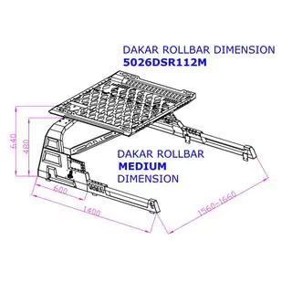 Rollbar z koszem Dakar (do rolet) Isuzu D-Max 2019- zdjęcia 4
