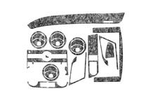 Chevrolet Aveo T250 2005-2011 Nakładki na deskę rozdzielczą (mały zestaw) Aluminium zdjęcia 2