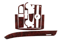 Chevrolet Aveo T250 2005-2011 Nakładki na deskę rozdzielczą (mały zestaw) Aluminium zdjęcia 1