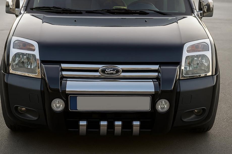 Ford Connect 2006–2009 Nakładki na Reflektory (2 szt, Stal Nierdzewna) Image