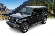 Jeep Wrangler 2018- Progi Boczné Maya V1 (2 szt., Aluminium) zdjęcia 1