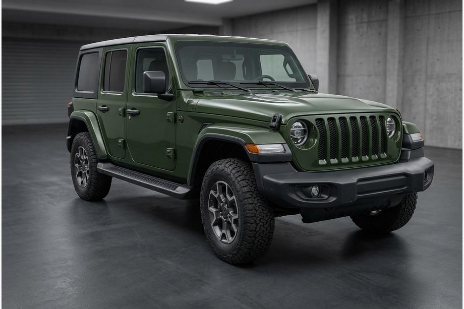 Jeep Wrangler 2018- Progi Boczné Allmond Black (2 szt., Aluminium) Image