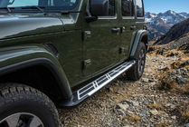Jeep Wrangler 2018- Progi Boczné Sunrise (2 szt., Aluminium) zdjęcia 1