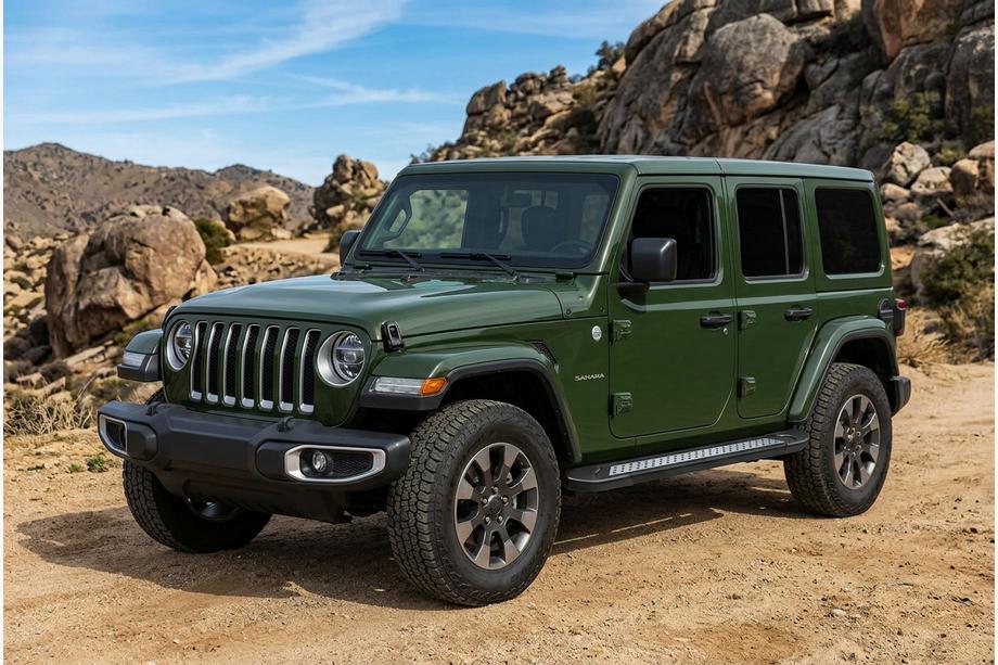 Jeep Wrangler 2018- Progi Boczné Vision New Black (2 szt., Aluminium) Image