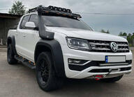 Volkswagen Amarok 2010-2022 Daszek przedniej szyby pod bagażnik dachowy DAKAR (LED) zdjęcia 2