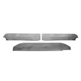 Nakładki na progi wewnętrzne Carmos V4 stal nierdzewna Mercedes Viano 2004-2014 zdjęcia 2
