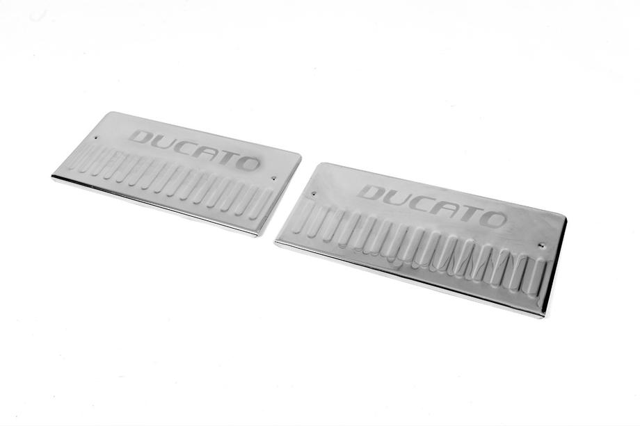 Fiat Ducato 2006-2025 Nakładki na progi wewnętrzne Carmos V3 (2 szt, stal nierdzewna) Zdjęcia 1