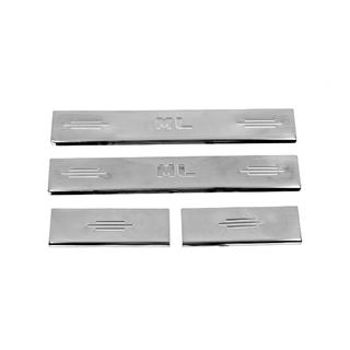 Nakładki progowe stal nierdzewna Carmos V2 (4 szt.) Mercedes ML W164 2005-2011 zdjęcia 2