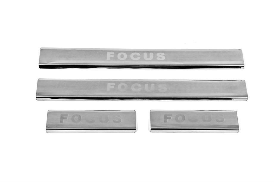 Ford Focus I 1998-2005 Nakładki progowe stal nierdzewna Carmos V2 (4 szt.) Zdjęcia 3