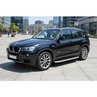 Progi Boczne Tayga Grey (2 szt., Aluminium) BMW X3 F25 2011-2018 zdjęcia 1
