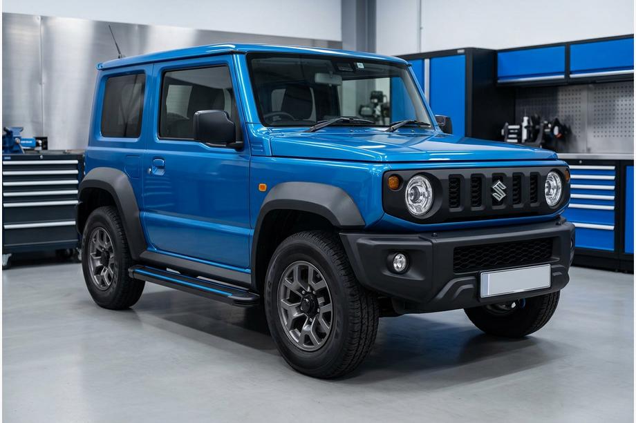 Suzuki Jimny 2018- Progi Boczné Maya Blue (2 szt., Aluminium) Image