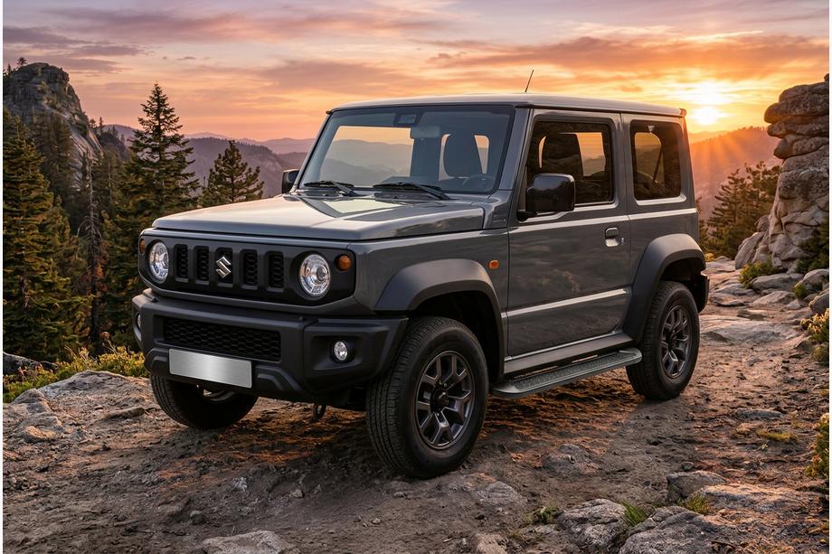 Suzuki Jimny 2018- Progi Boczné Allmond Black (2 szt., Aluminium) Image
