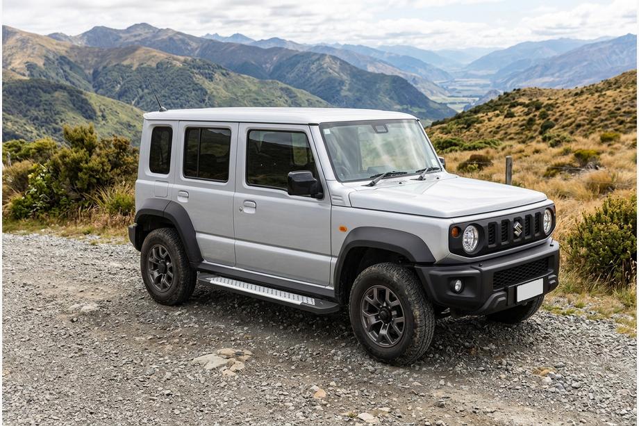 Suzuki Jimny 2018- Progi boczne Allmond Grey (2 szt., aluminium) Image