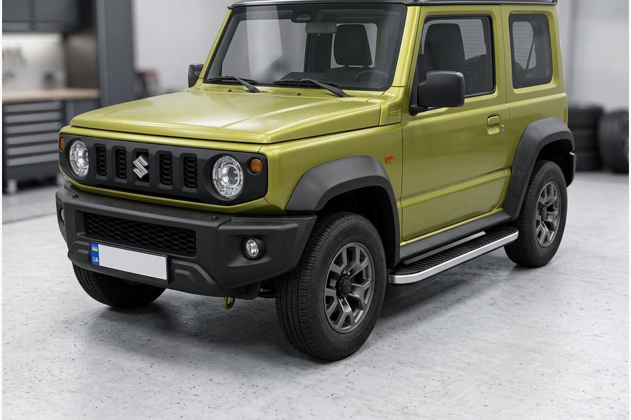 Suzuki Jimny 2018- Progi Boczne Tayga Grey (2 szt., Aluminium) Image