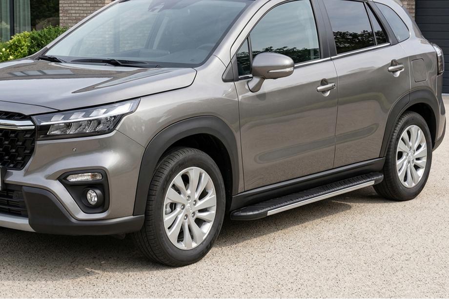 Suzuki SX4 S-Cross 2021- Progi Boczné Bosphore Grey (2 szt., Aluminium) Image