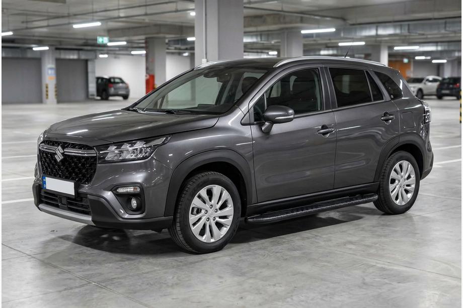 Suzuki SX4 S-Cross 2021- Progi Boczne Bosphore Black (2 szt., Aluminium) Image
