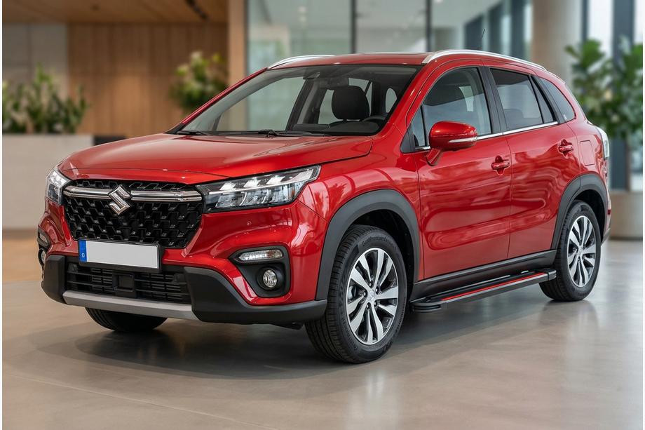 Suzuki SX4 S-Cross 2021- Progi Boczné Maya Red (2 szt., Aluminium) Image