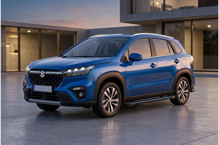 Suzuki SX4 S-Cross 2021- Progi Boczné Maya Blue (2 szt., Aluminium) Image