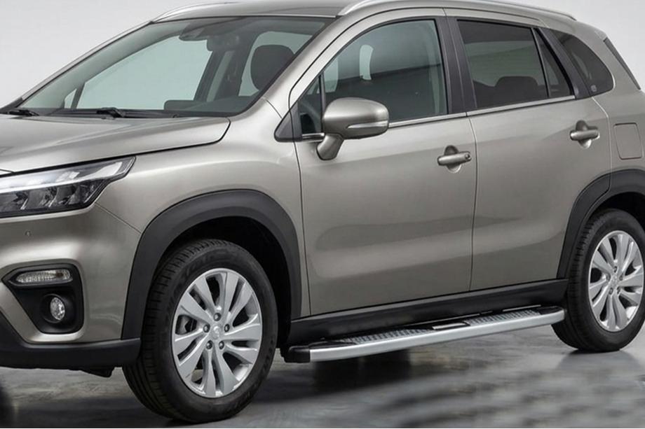 Suzuki SX4 S-Cross 2021- Progi Boczne Mevsim Grey (2 szt., Aluminium) Image