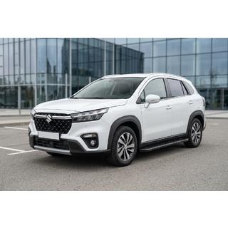 Progi Boczné Allmond Black (2 szt., Aluminium) Suzuki SX4 S-Cross 2021- zdjęcia 1