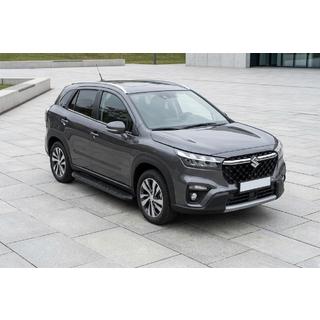 Progi Boczné Tayga Black (2 szt., Aluminium) Suzuki SX4 S-Cross 2021- zdjęcia 1